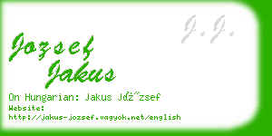 jozsef jakus business card